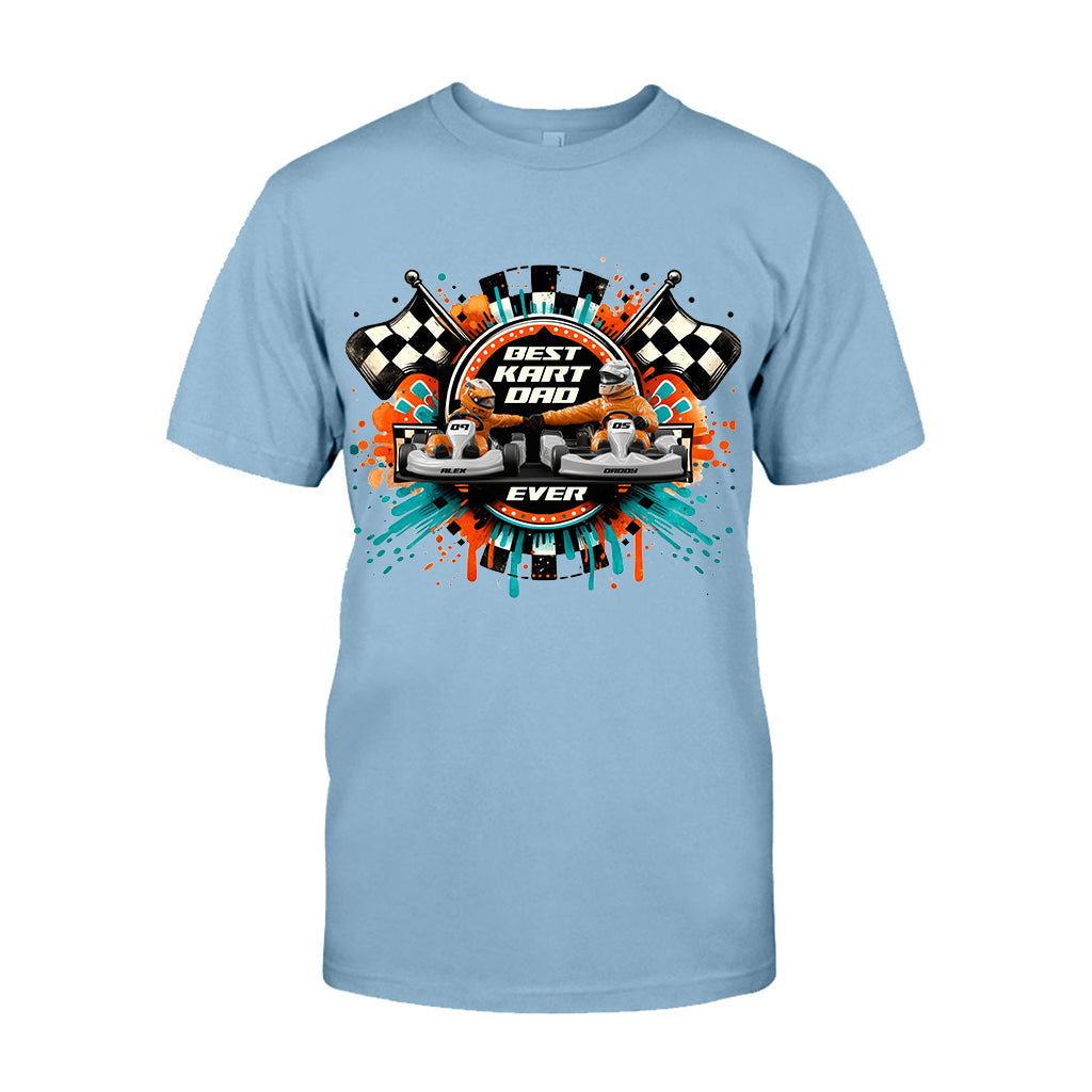 Kart Racing Loving Dad & Kid - Personalized Father T-shirt And Hoodie