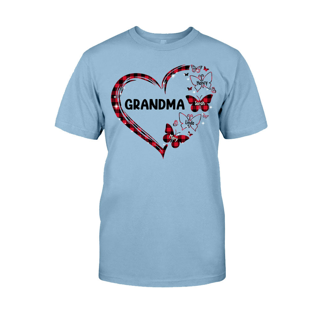 Grand-mère Papillon - Cadeau pour grand-mère, maman - T-shirt et sweat à capuche personnalisés