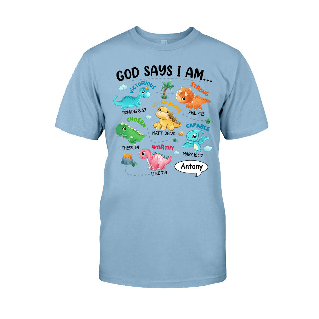 Pour mon petit-fils, je suis un dinosaure - T-shirt et sweat à capuche personnalisés pour petit-fils