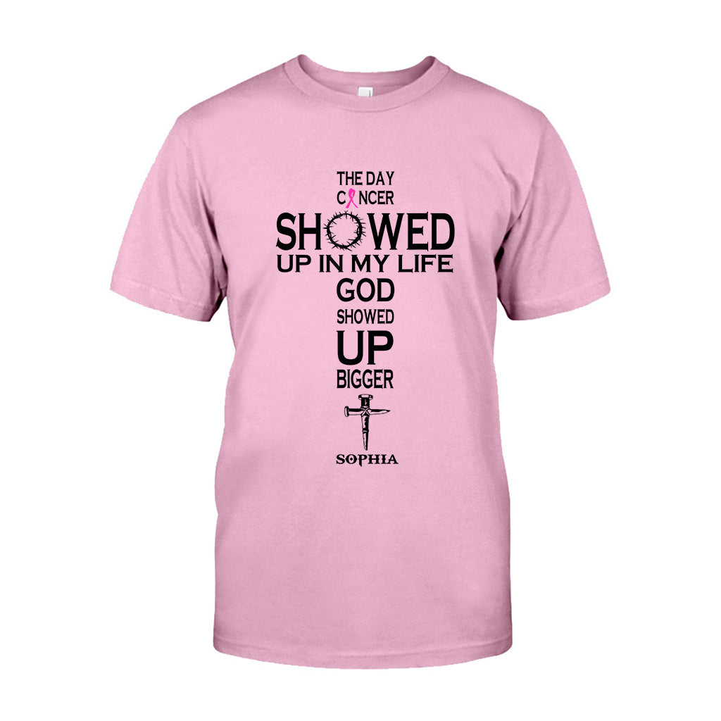 La foi plutôt que la peur - T-shirt et sweat à capuche personnalisés pour la sensibilisation au cancer du sein