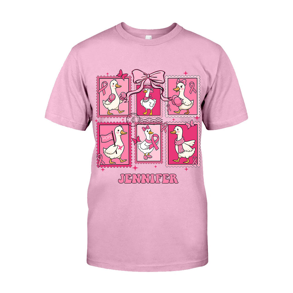 En octobre, on porte du rose - T-shirt et sweat à capuche personnalisés pour la sensibilisation au cancer du sein