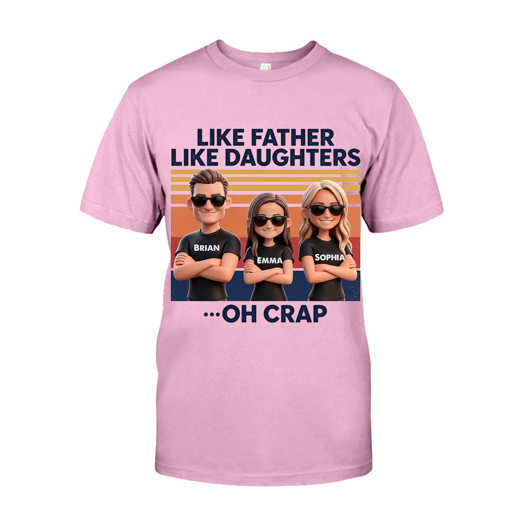 Like Father Like Daughter - Personalized Father T-shirt And Hoodie