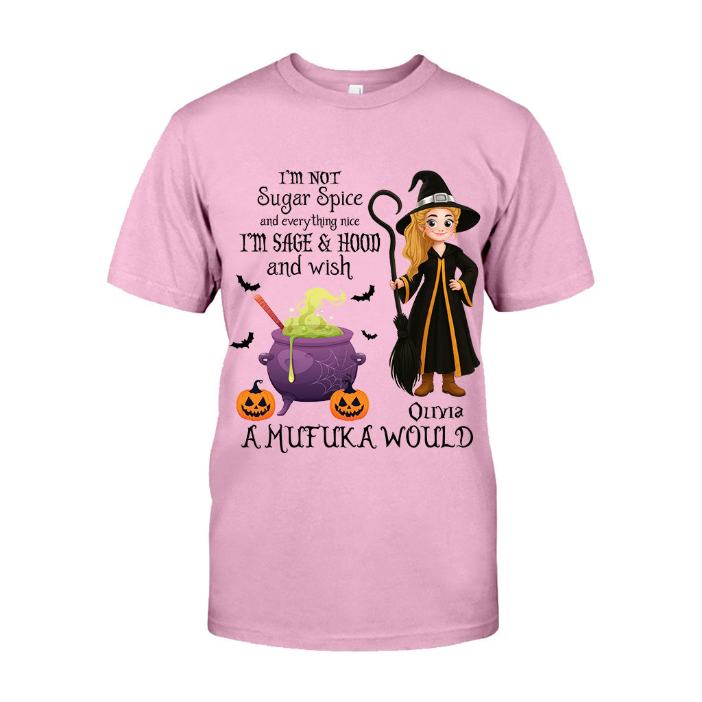 Je ne suis pas du sucre, des épices et tout ce qui est gentil - T-shirt et sweat à capuche de sorcière personnalisés