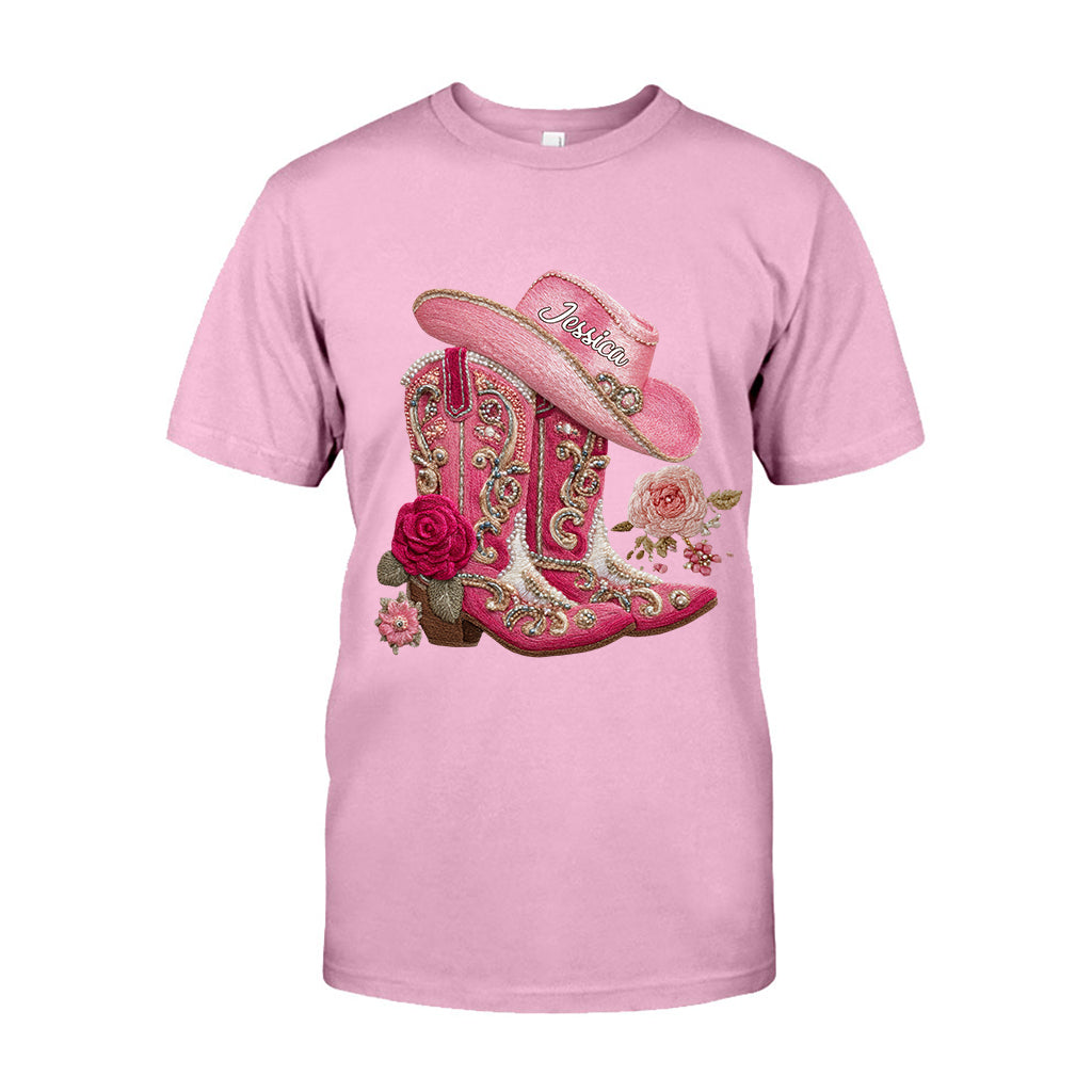 Bottes de cowgirl - T-shirt et sweat à capuche personnalisés pour cowgirl
