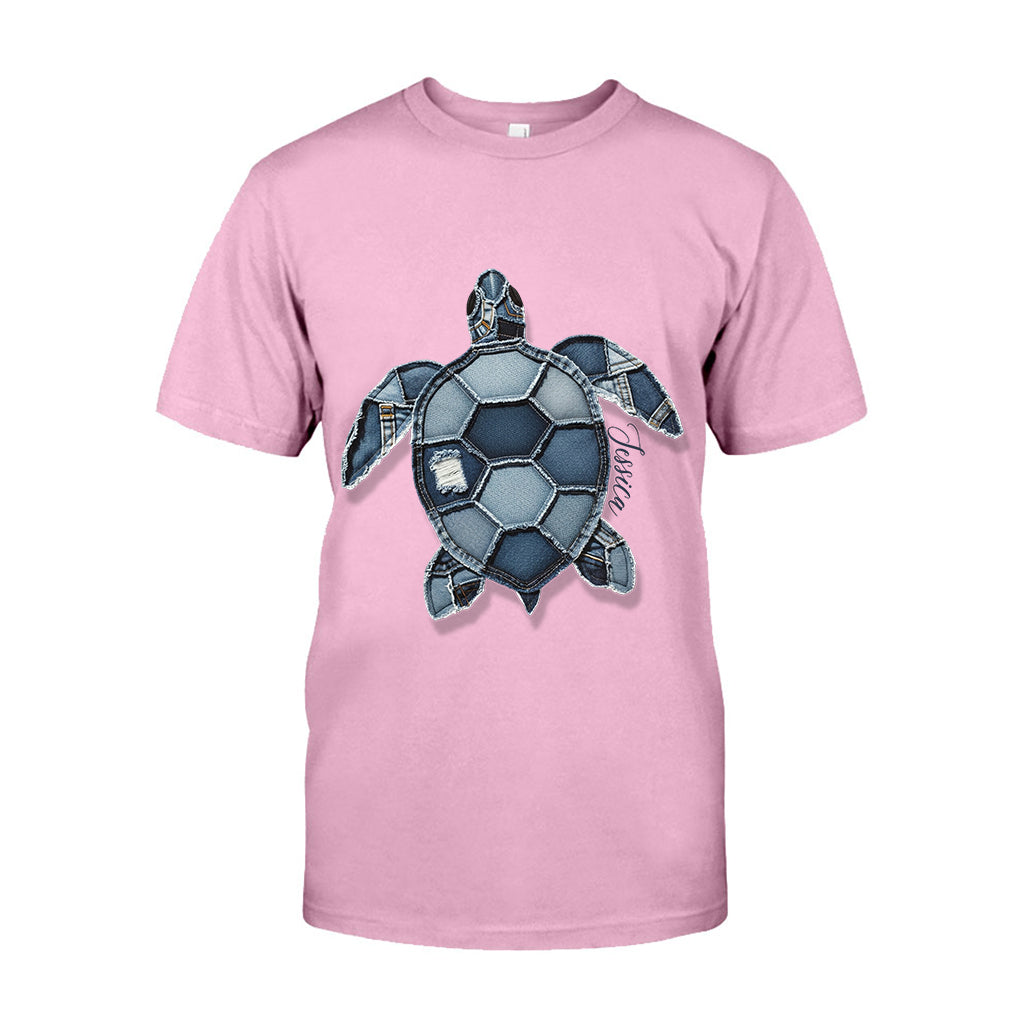 Blue Turtle - Personalized Turtle T-shirt And Hoodie