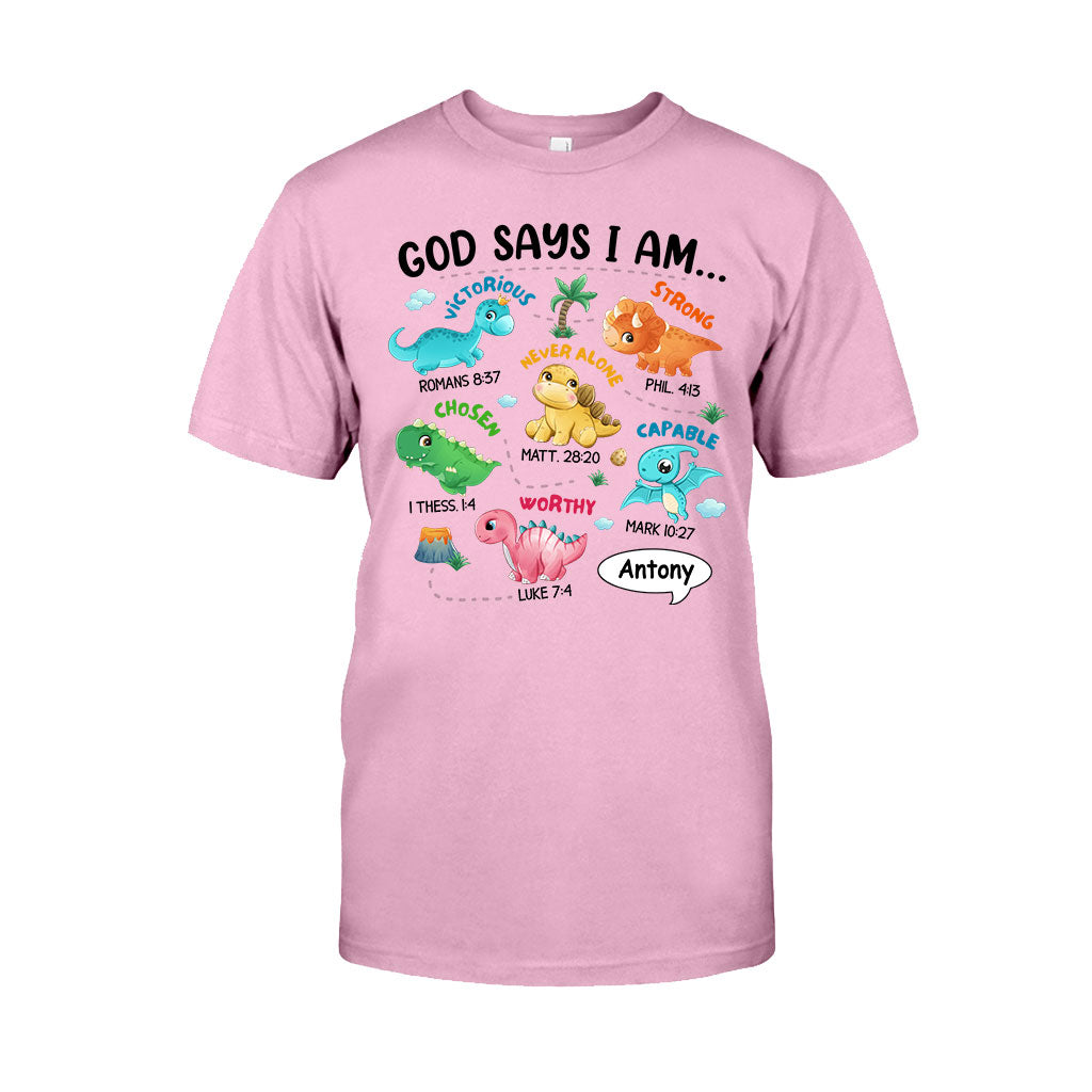 Pour mon petit-fils, je suis un dinosaure - T-shirt et sweat à capuche personnalisés pour petit-fils