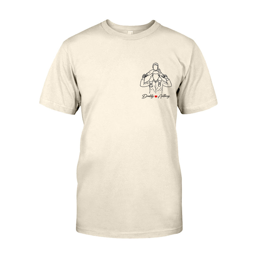Meilleur papa du monde - T-shirt et sweat à capuche personnalisés pour papa