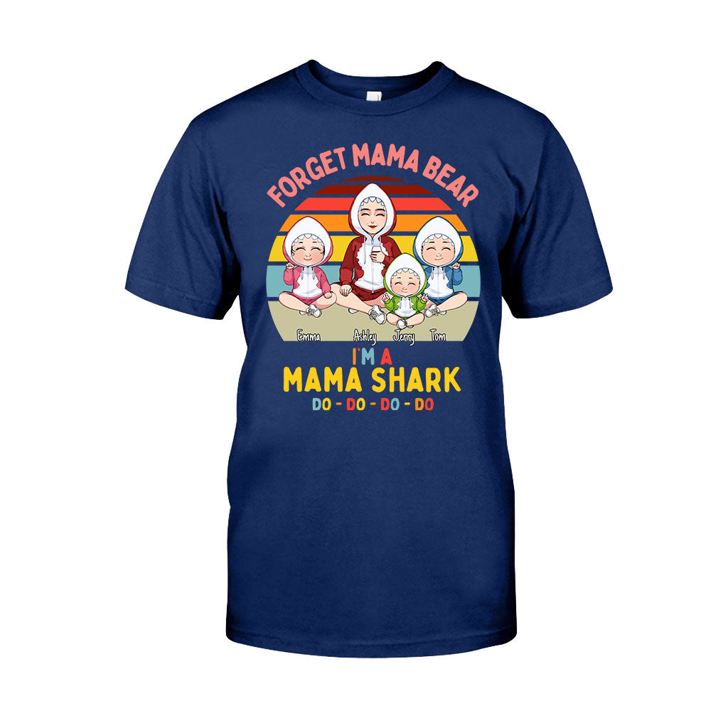 Maman Requin Do Do Do - Cadeau pour maman, papa, grand-mère, grand-père, tante, oncle, amoureux des requins - T-shirt et sweat à capuche personnalisés