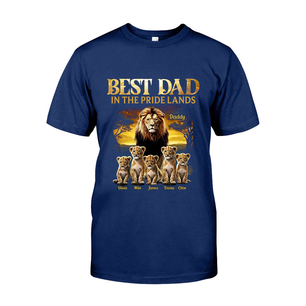 Best Dad In The Pride Lands - Personalized Father T-shirt And Hoodie