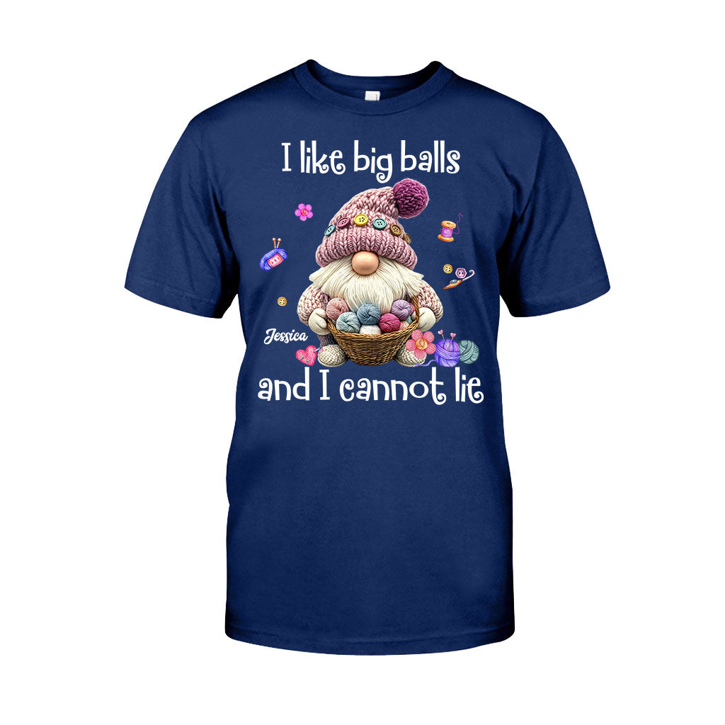 J'aime les grosses boules et je ne peux pas mentir - T-shirt et sweat à capuche personnalisés au crochet