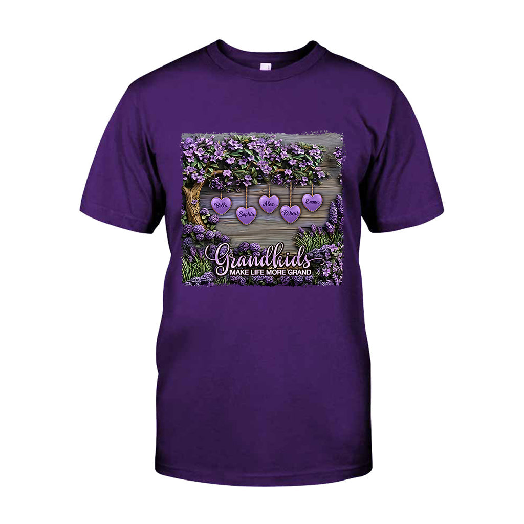 Les petits-enfants rendent la vie plus belle - T-shirt et sweat à capuche personnalisés pour grand-mère
