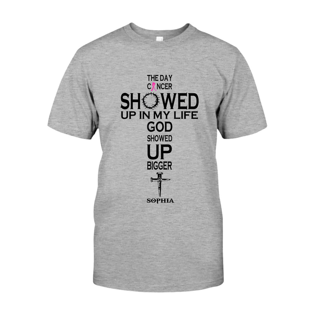 La foi plutôt que la peur - T-shirt et sweat à capuche personnalisés pour la sensibilisation au cancer du sein