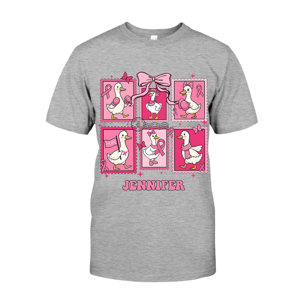 En octobre, on porte du rose - T-shirt et sweat à capuche personnalisés pour la sensibilisation au cancer du sein