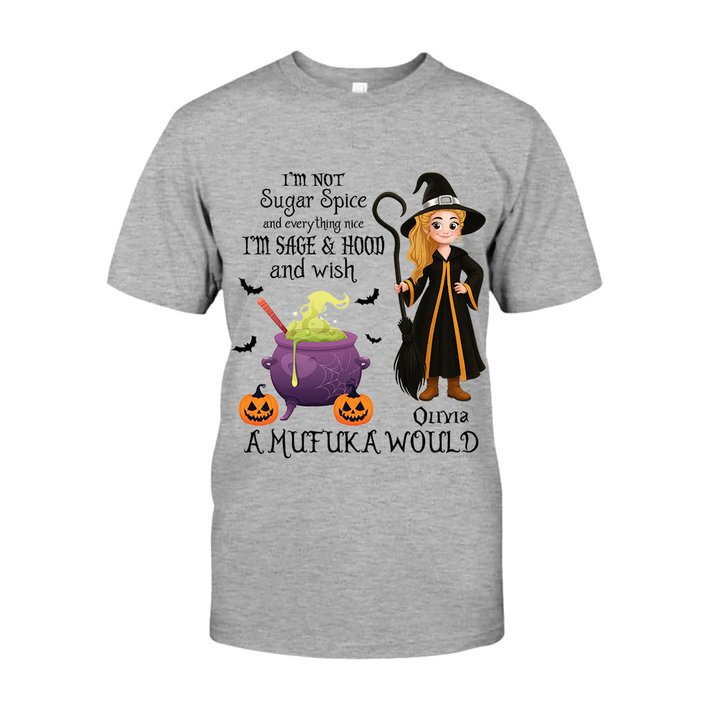 Je ne suis pas du sucre, des épices et tout ce qui est gentil - T-shirt et sweat à capuche de sorcière personnalisés