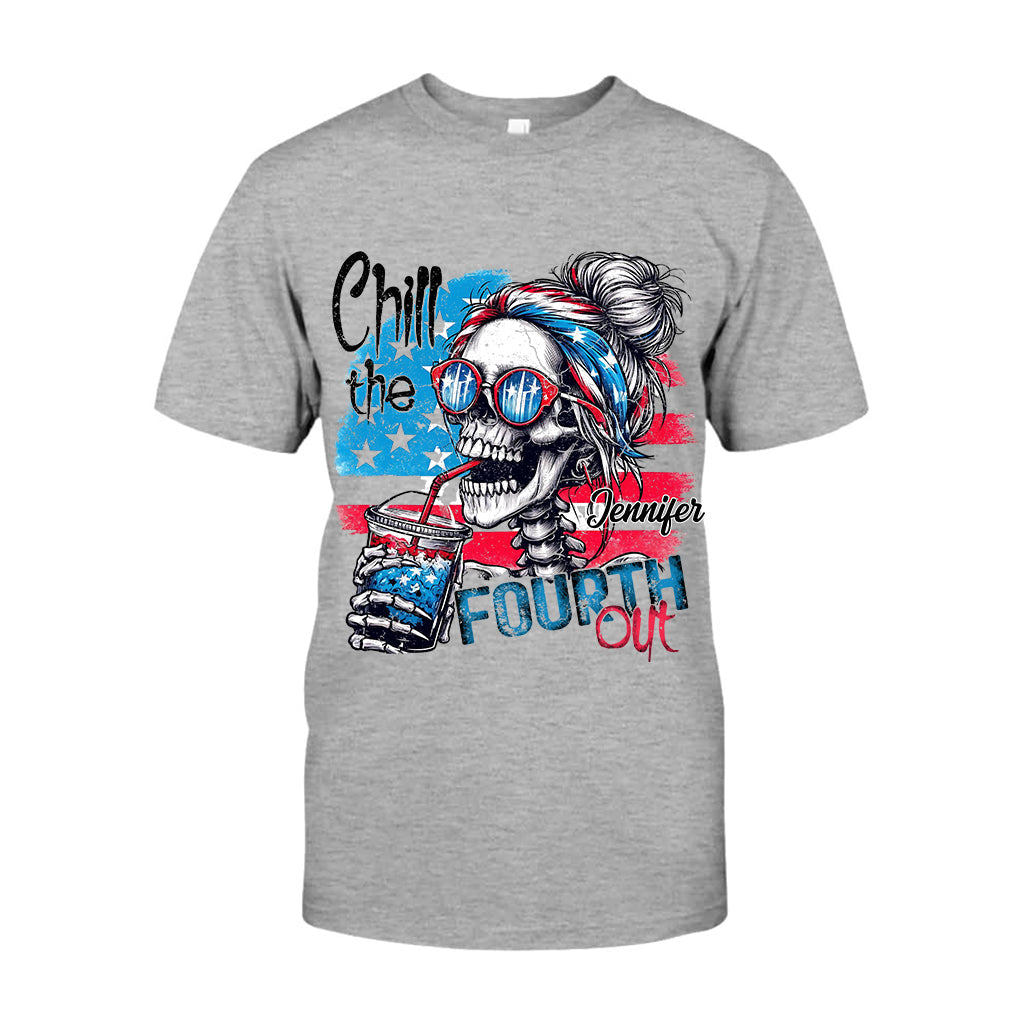 Chill the Fourth Out - T-shirt et sweat à capuche personnalisés avec tête de mort