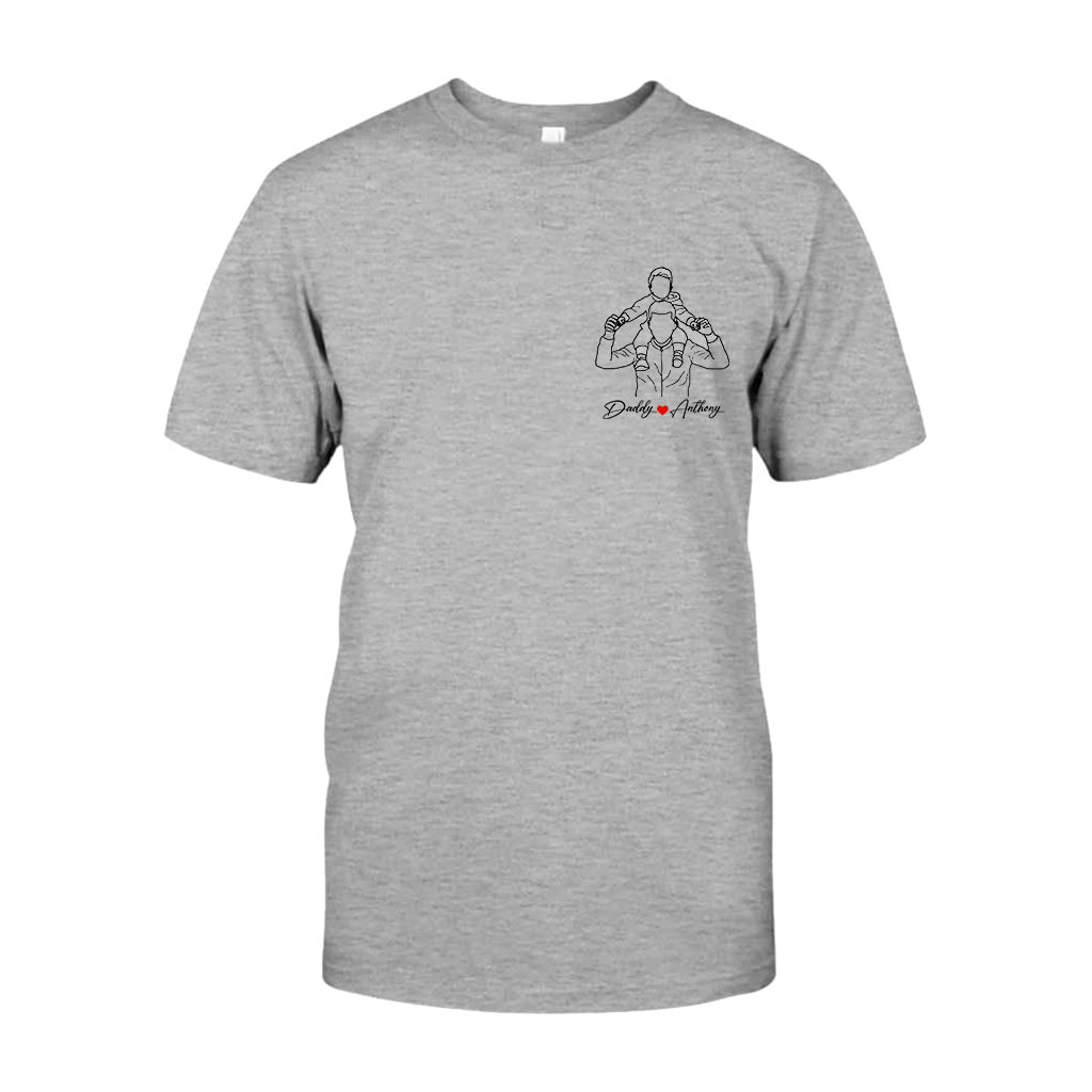 Meilleur papa du monde - T-shirt et sweat à capuche personnalisés pour papa