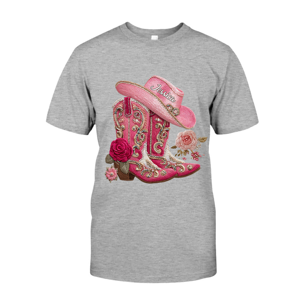 Bottes de cowgirl - T-shirt et sweat à capuche personnalisés pour cowgirl