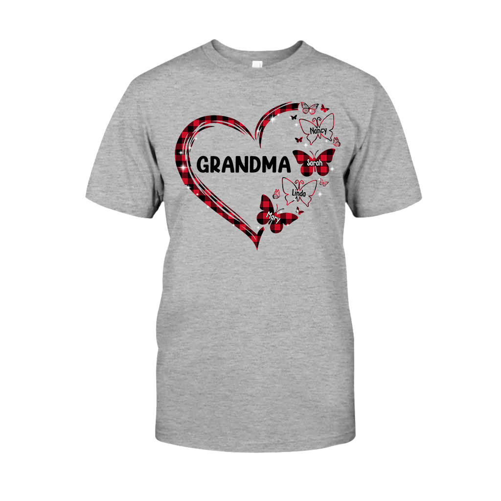 Grand-mère Papillon - Cadeau pour grand-mère, maman - T-shirt et sweat à capuche personnalisés