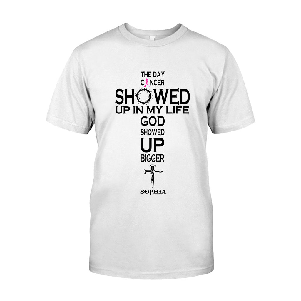 La foi plutôt que la peur - T-shirt et sweat à capuche personnalisés pour la sensibilisation au cancer du sein