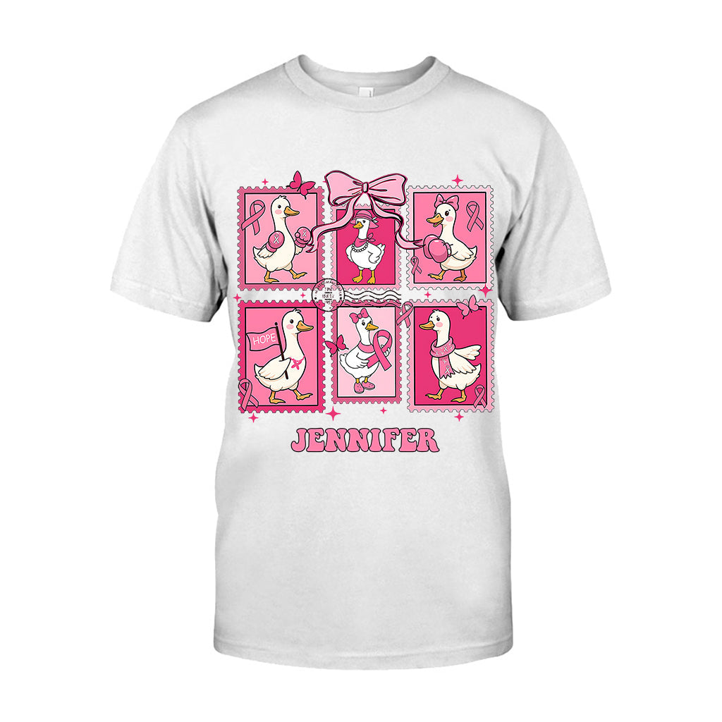 En octobre, on porte du rose - T-shirt et sweat à capuche personnalisés pour la sensibilisation au cancer du sein