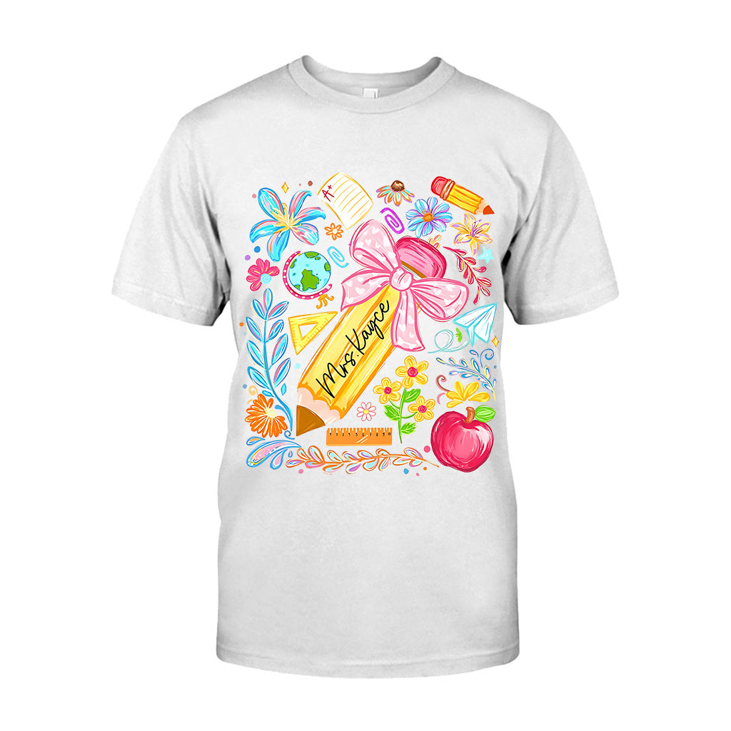 Back To School, Teacher Gift Idea - Personalized Teacher T-shirt And Hoodie