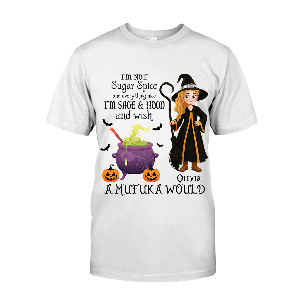 Je ne suis pas du sucre, des épices et tout ce qui est gentil - T-shirt et sweat à capuche de sorcière personnalisés