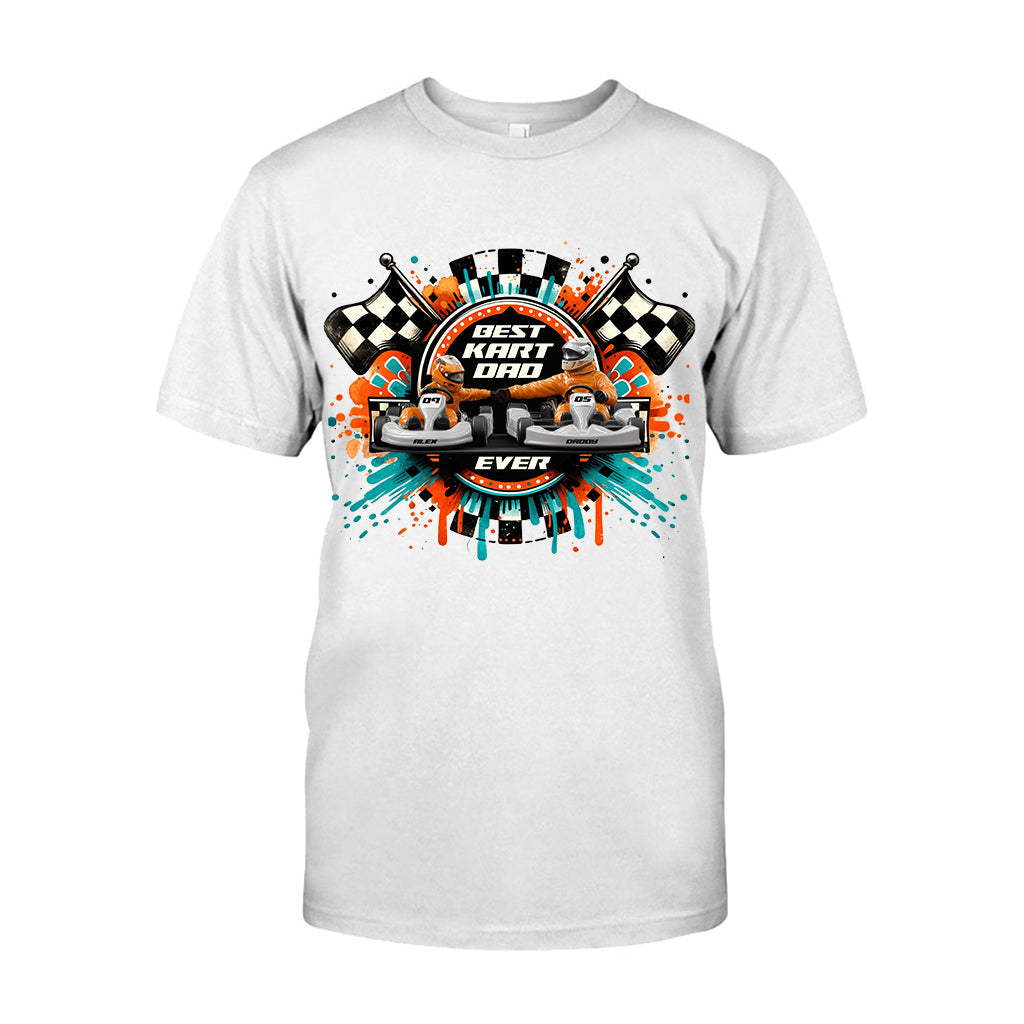 Kart Racing Loving Dad & Kid - Personalized Father T-shirt And Hoodie