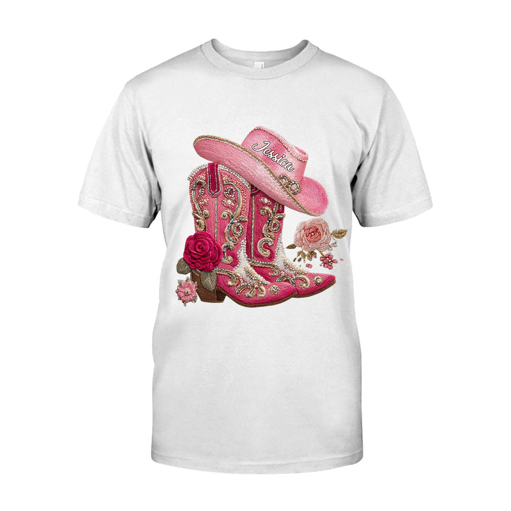 Bottes de cowgirl - T-shirt et sweat à capuche personnalisés pour cowgirl