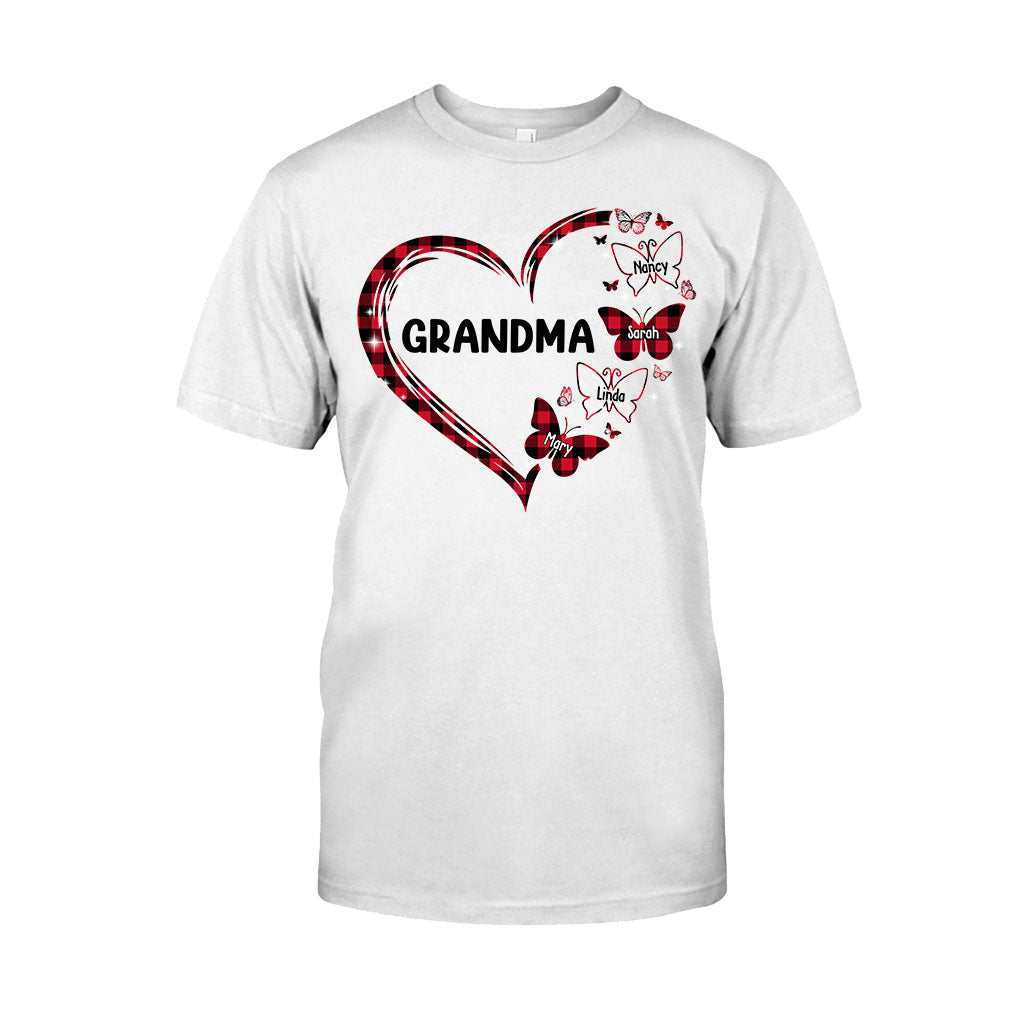Grand-mère Papillon - Cadeau pour grand-mère, maman - T-shirt et sweat à capuche personnalisés