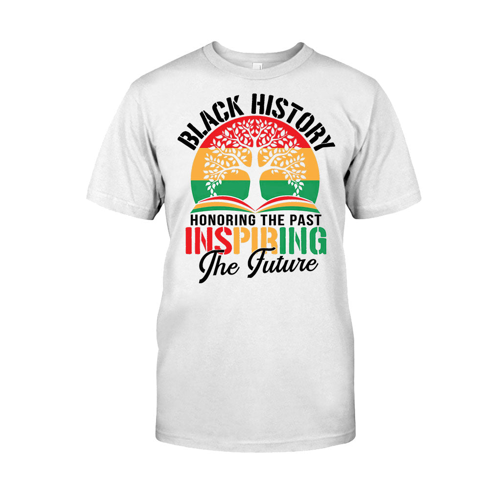 Black History Honoring The Past Inspiring The Future - Personalized African American T-shirt And Hoodie