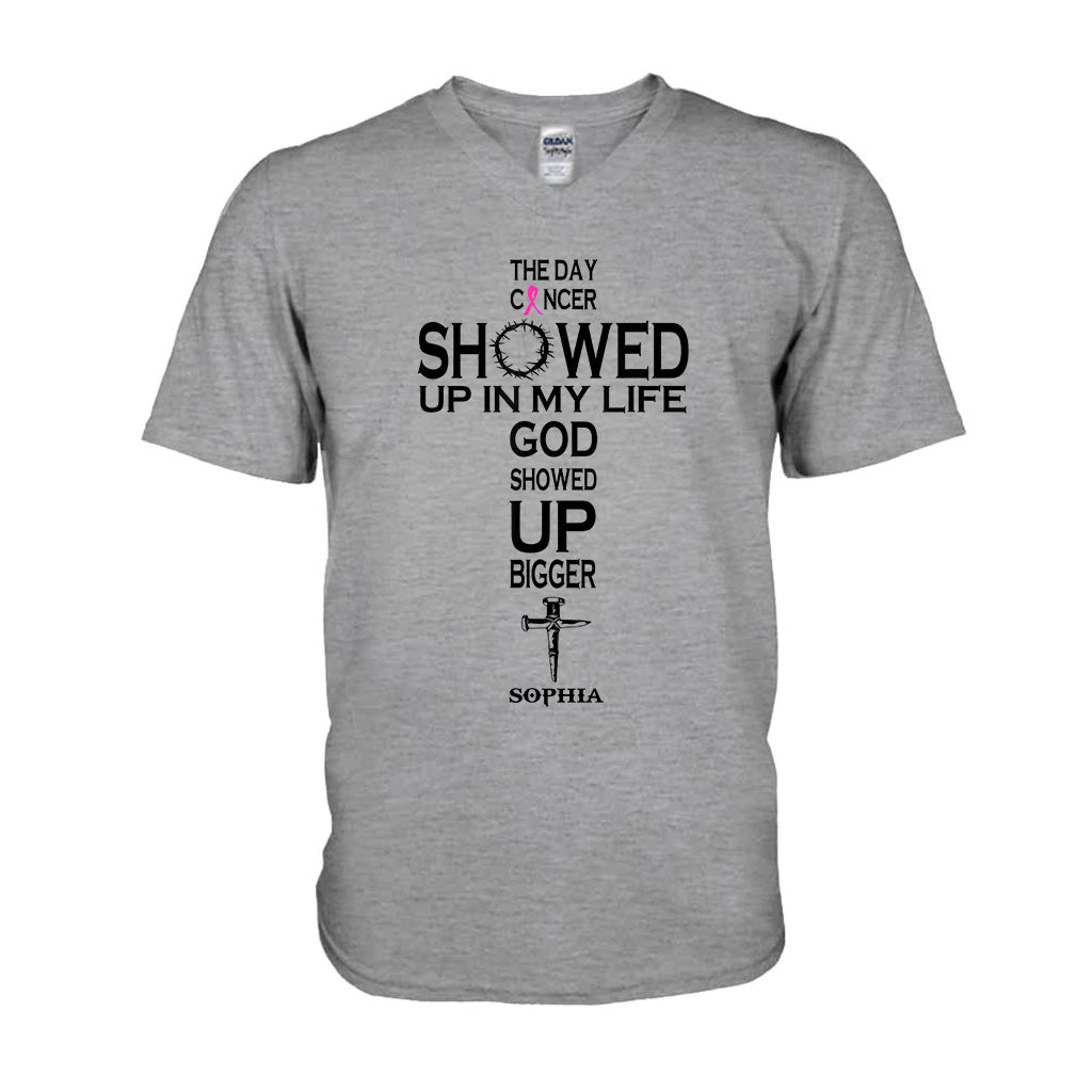La foi plutôt que la peur - T-shirt et sweat à capuche personnalisés pour la sensibilisation au cancer du sein