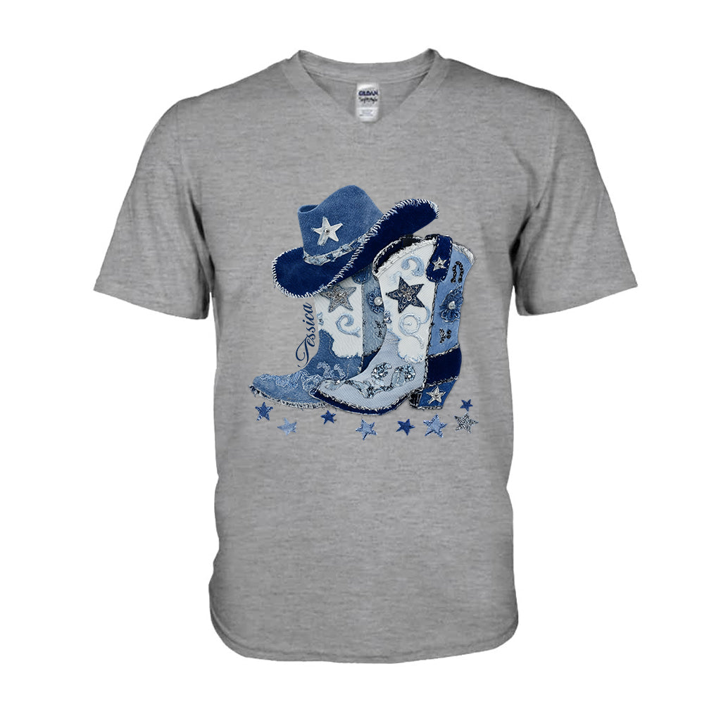 Bottes de cowgirl - T-shirt et sweat à capuche personnalisés pour cowgirl