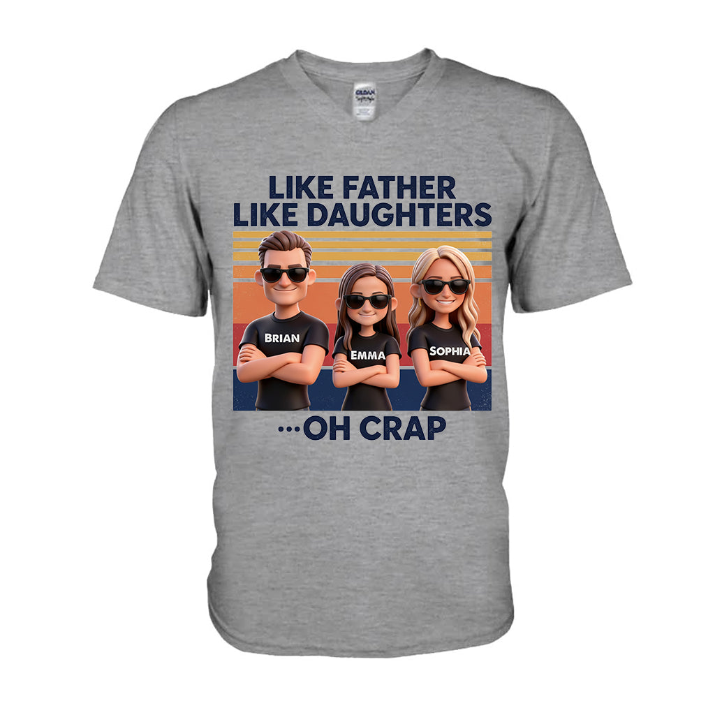 Like Father Like Daughter - Personalized Father T-shirt And Hoodie