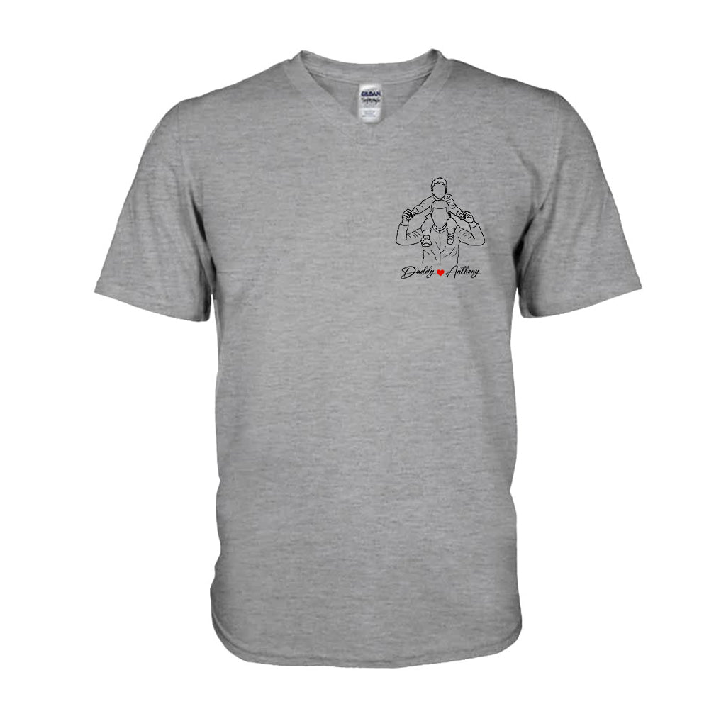 Meilleur papa du monde - T-shirt et sweat à capuche personnalisés pour papa