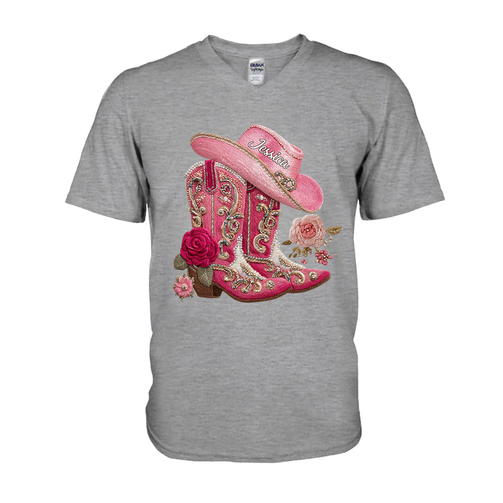 Bottes de cowgirl - T-shirt et sweat à capuche personnalisés pour cowgirl