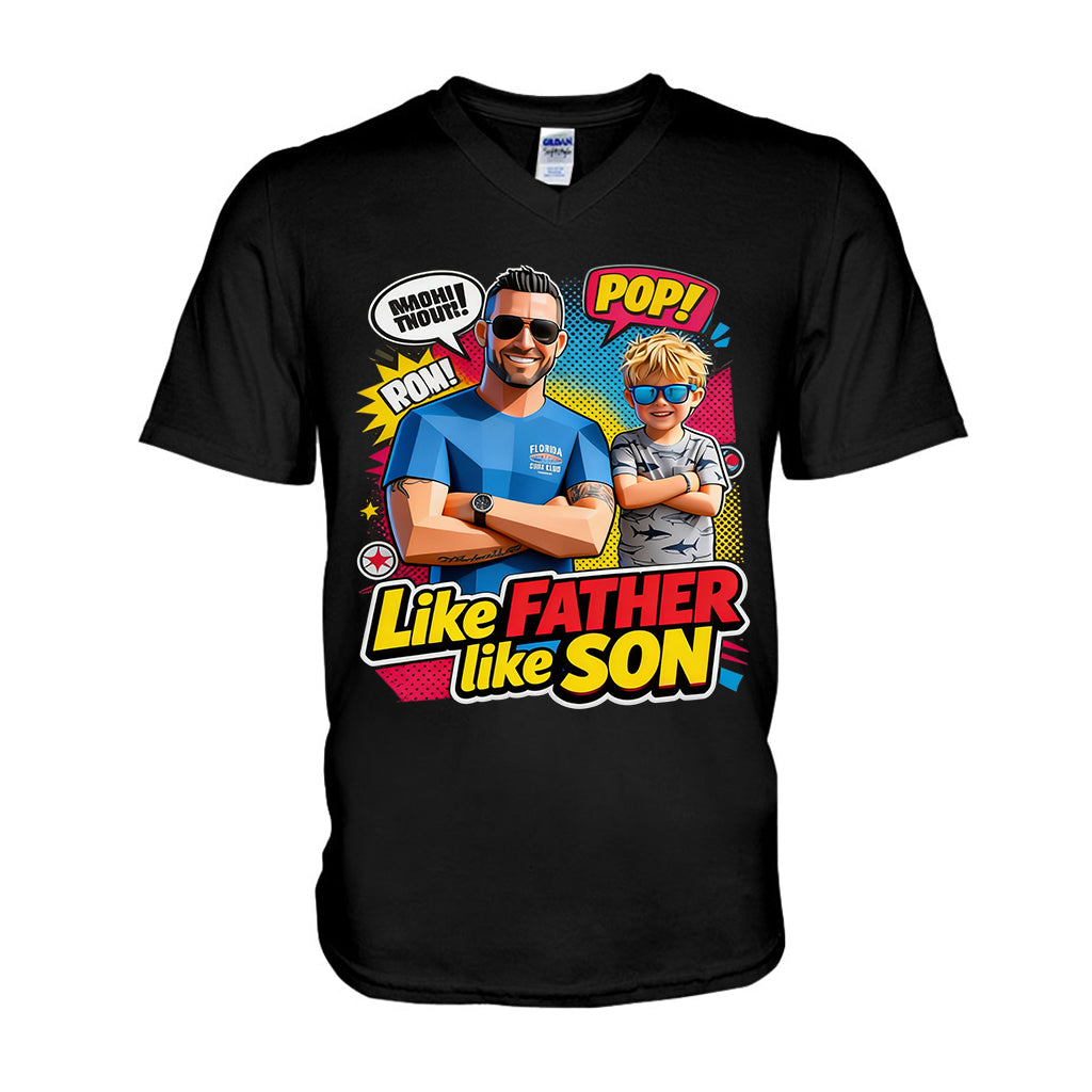Cadeau Style Popart - T-shirt et Sweat à Capuche Personnalisés pour Papa