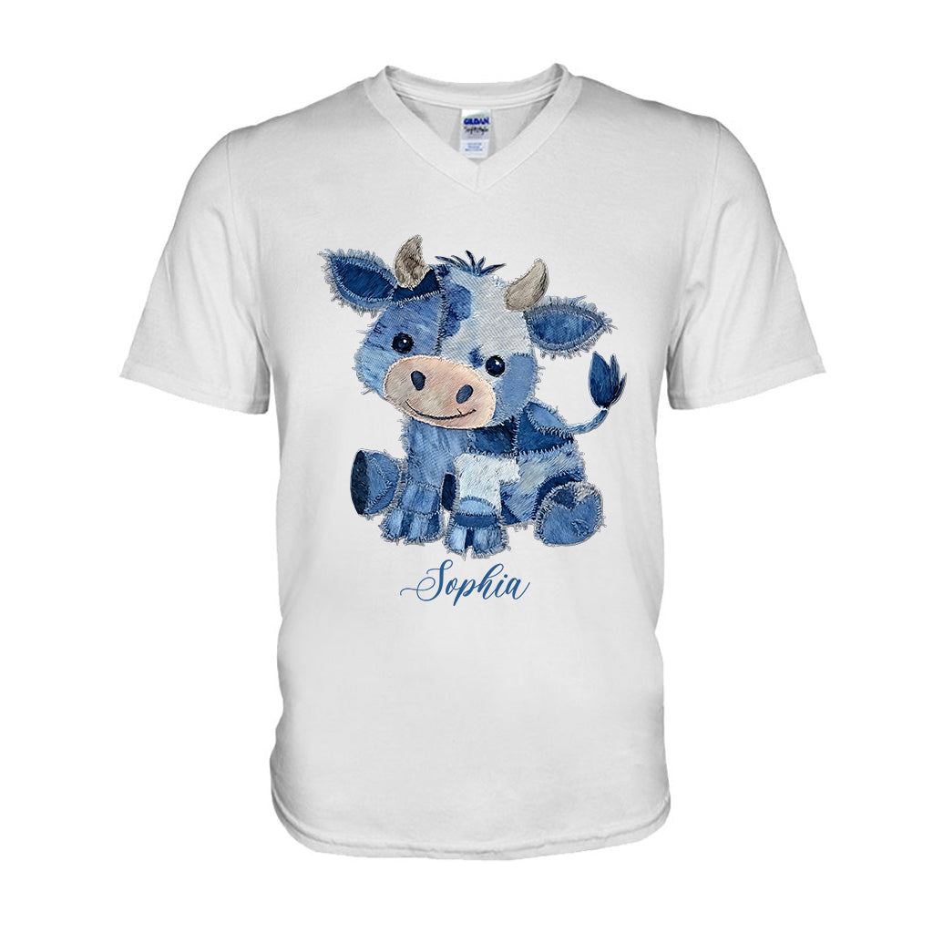 Mignonne vache des Highlands - T-shirt et sweat à capuche personnalisés avec une vache des Highlands