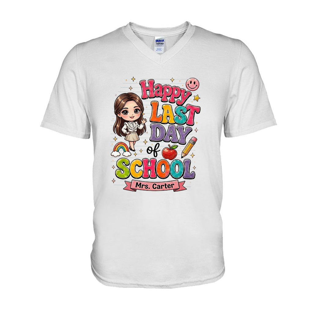 Teacher Last Day Of School - Personalized Teacher T-shirt And Hoodie