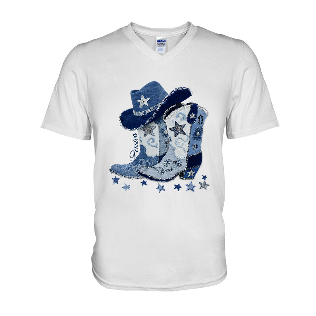 Bottes de cowgirl - T-shirt et sweat à capuche personnalisés pour cowgirl