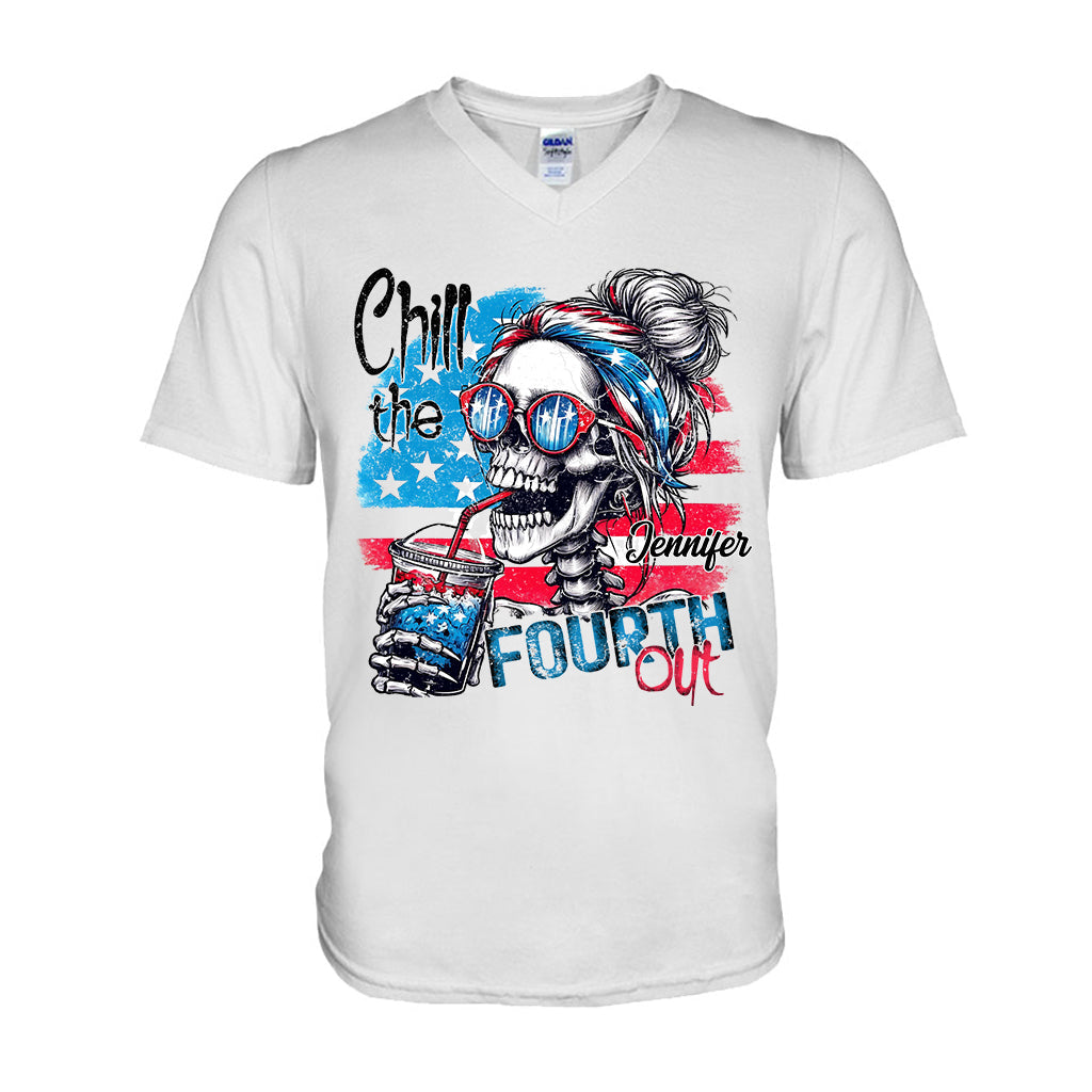 Chill the Fourth Out - T-shirt et sweat à capuche personnalisés avec tête de mort