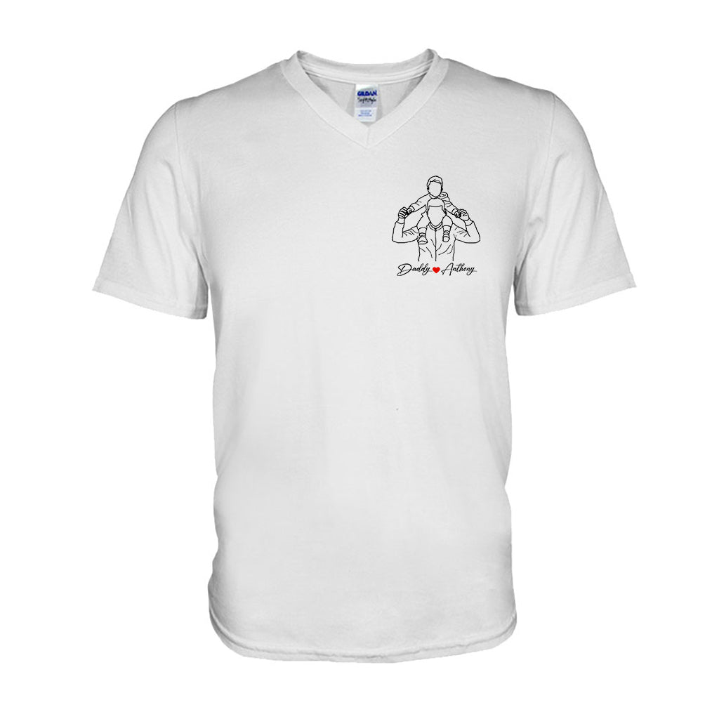 Meilleur papa du monde - T-shirt et sweat à capuche personnalisés pour papa
