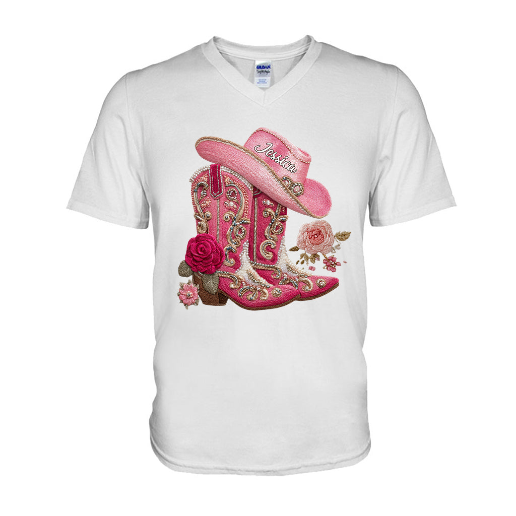 Bottes de cowgirl - T-shirt et sweat à capuche personnalisés pour cowgirl