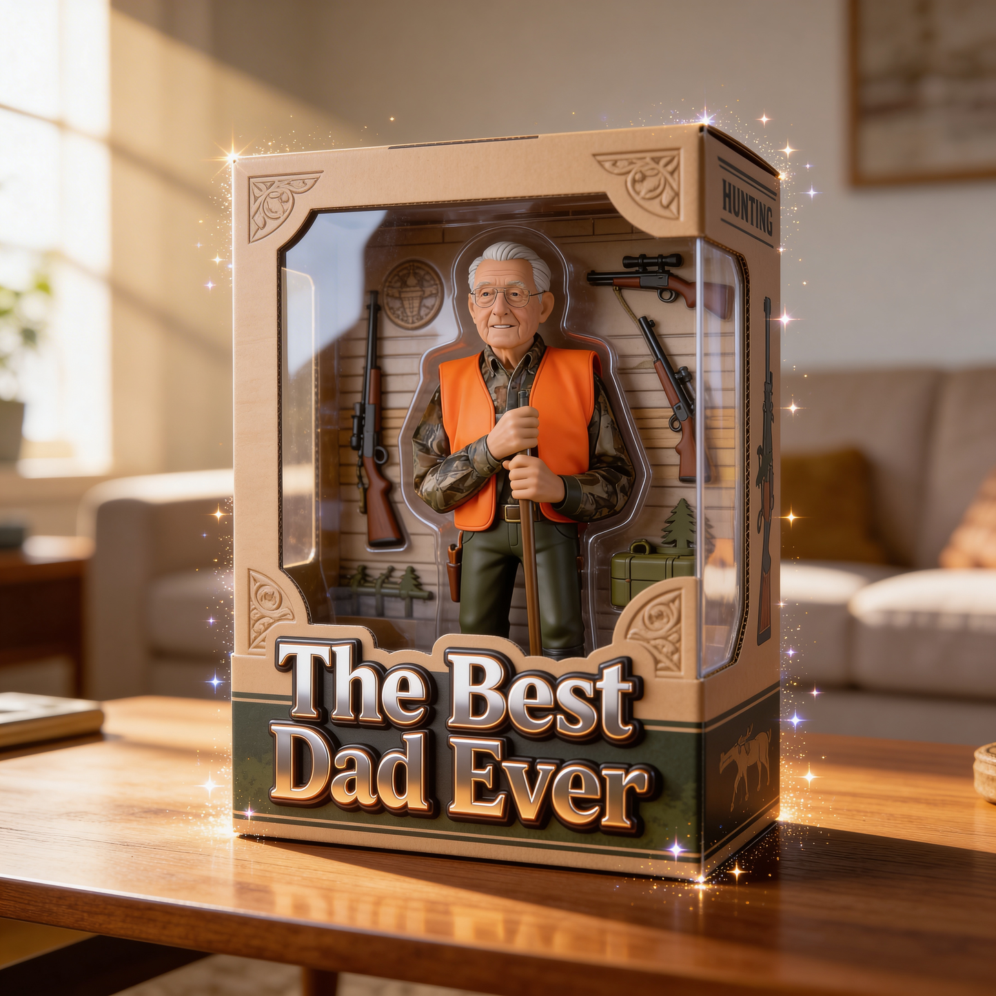 Father Gift, Customize Father With Hobby - Personalized Father Custom Shaped Acrylic Plaque