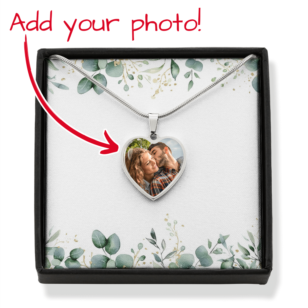 Your Wings Were Ready But My Heart Was Not - Personalized Memorial Heart Pendant Necklace - dth5801