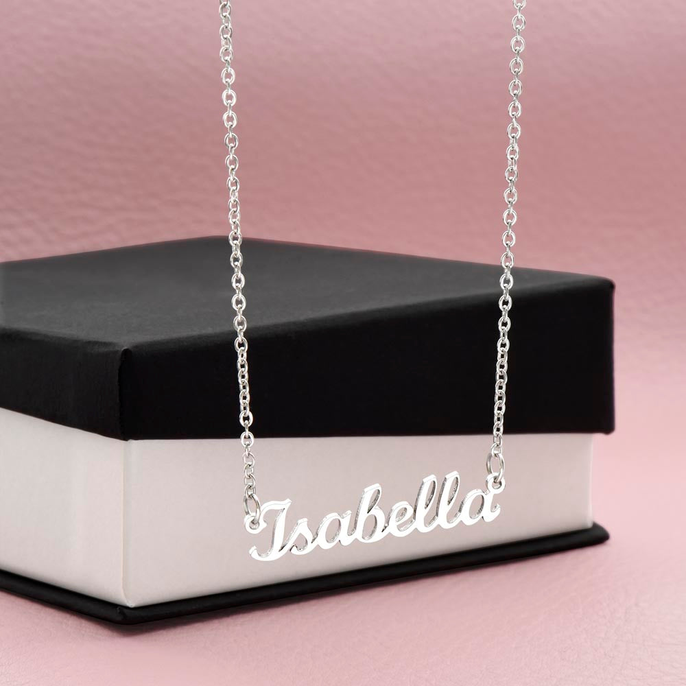 Collier personnalisé avec nom (sans carte) 