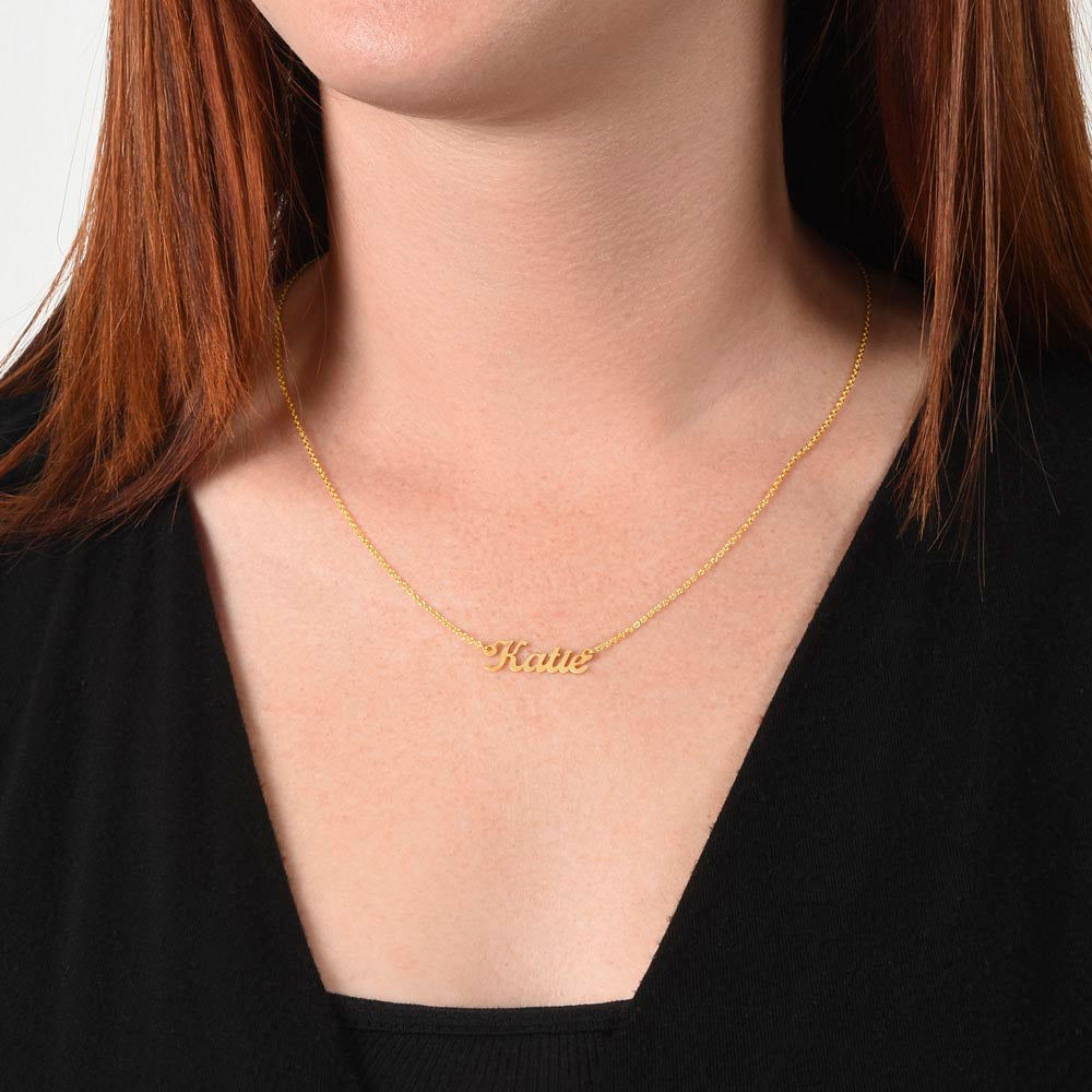 Collier personnalisé avec nom (sans carte) 