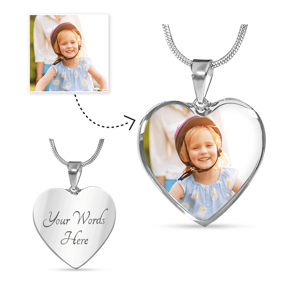 Je les enverrai sans ailes - Collier pendentif cœur chat personnalisé cat6401