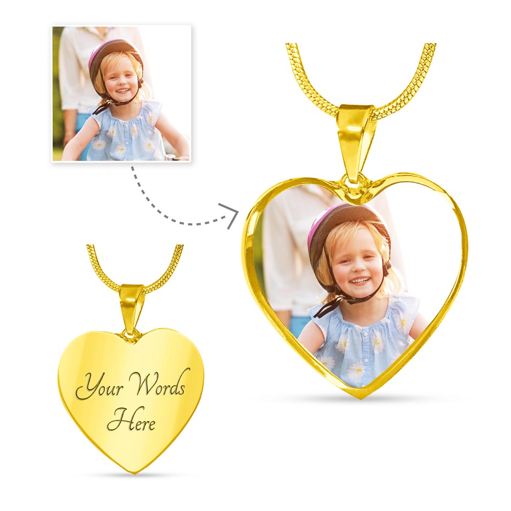 Je les enverrai sans ailes - Collier pendentif cœur chat personnalisé cat6401