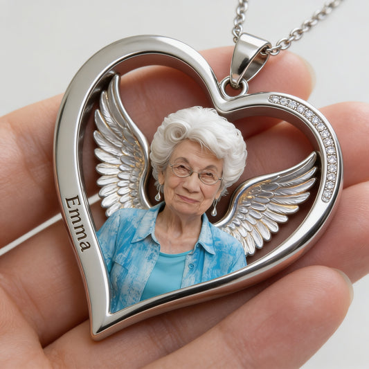Collier pendentif en métal personnalisé avec photo - Collier commémoratif en forme de pendentif en métal -