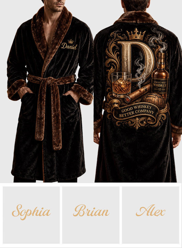 Gentleman Favor - Kimono de Nuit Whisky Personnalisé